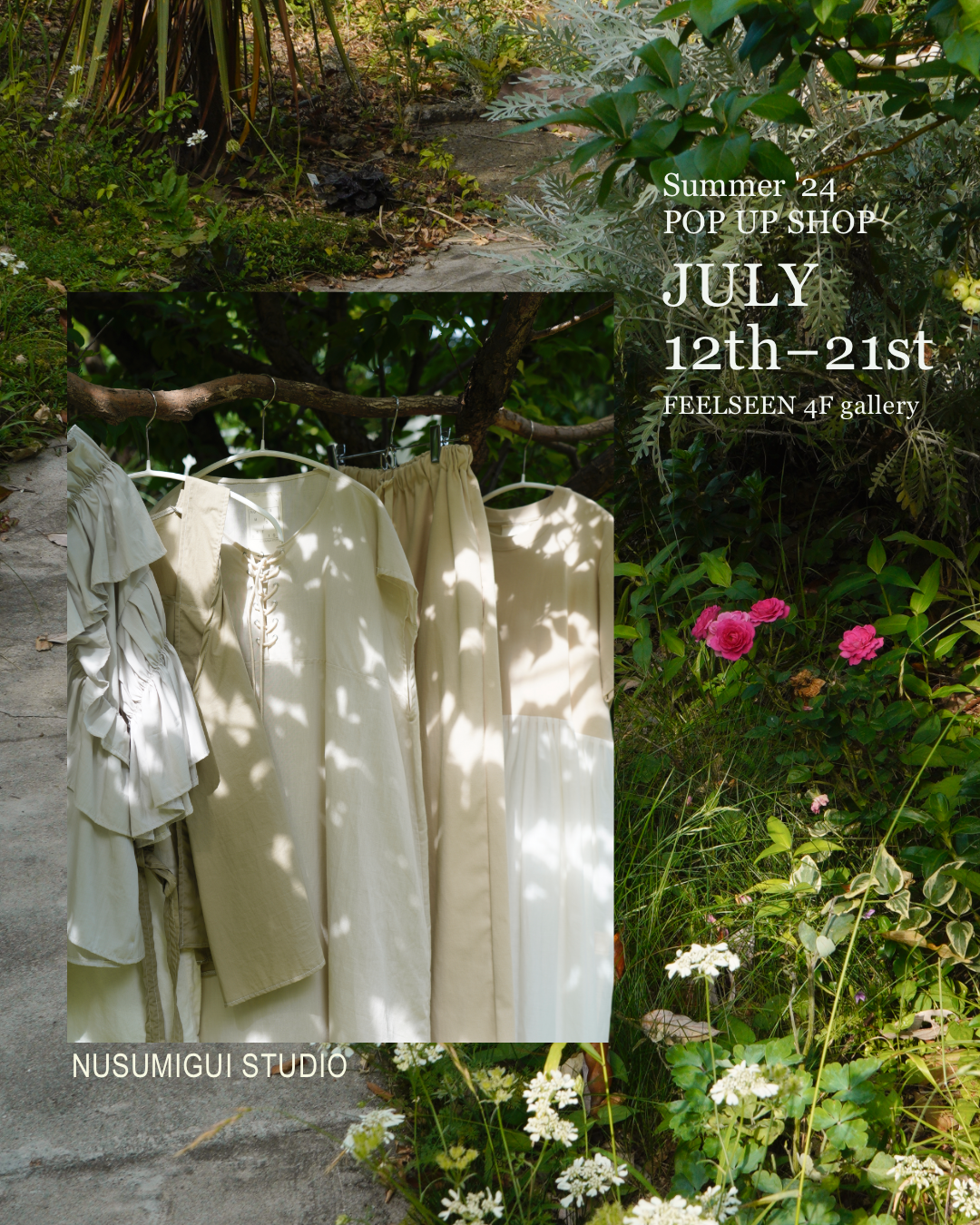 GINZA】NUSUMIGUI STUDIO Summer'24 POP UP SHOP 2024年7月12日（金）～7月21日（日） –  FEELSEEN