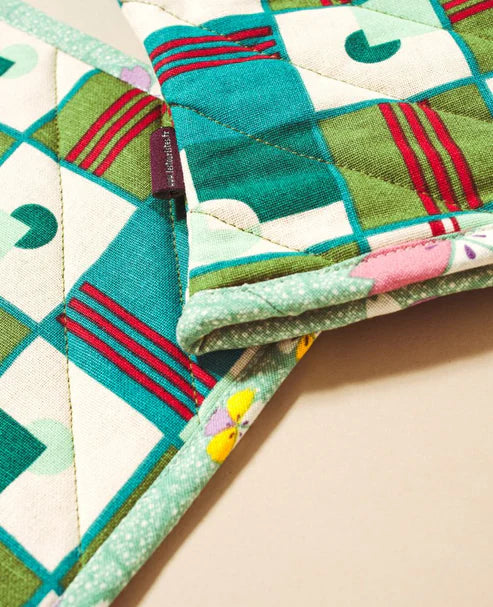 【Les Touristes】oven mitts + pot holders_GLO 012