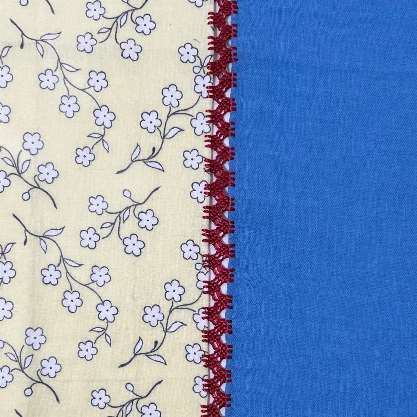 【Leo Atlante】刺繍パッチワーククロス vanilla