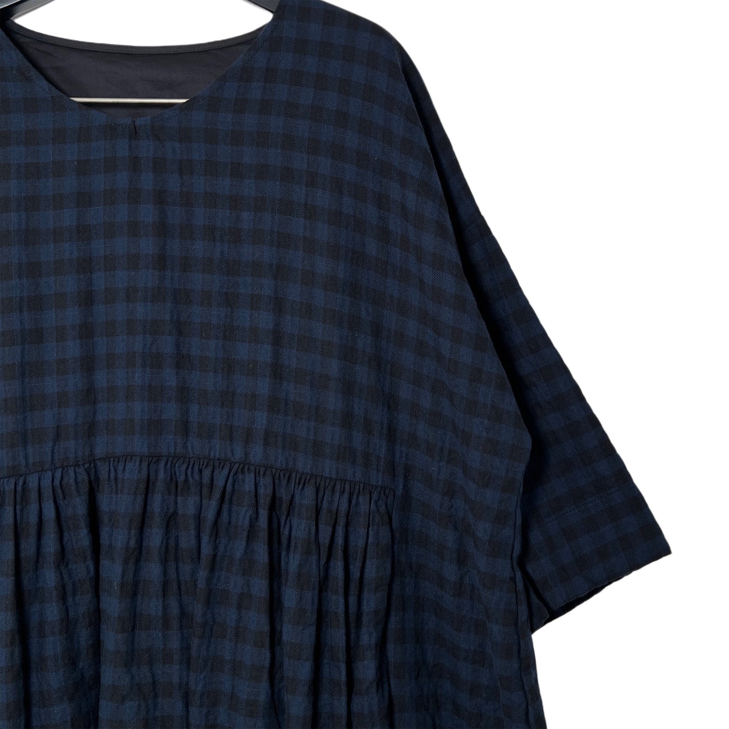 【H+ HANNOH WESSEL】Dress Dominique_Navy/Black Chrck15/17C