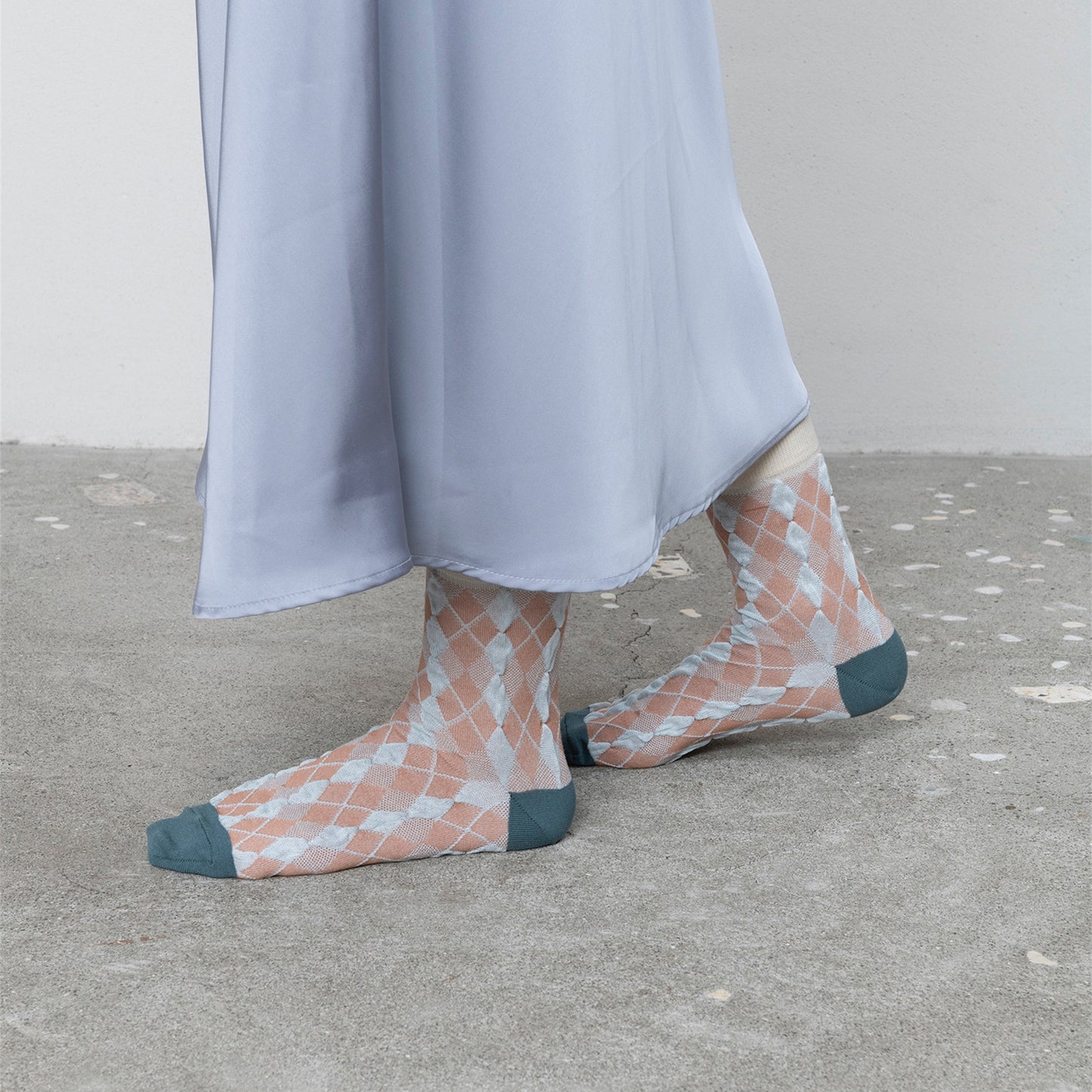 【TRICOTE】BUMPY ARGYLE SOCKS