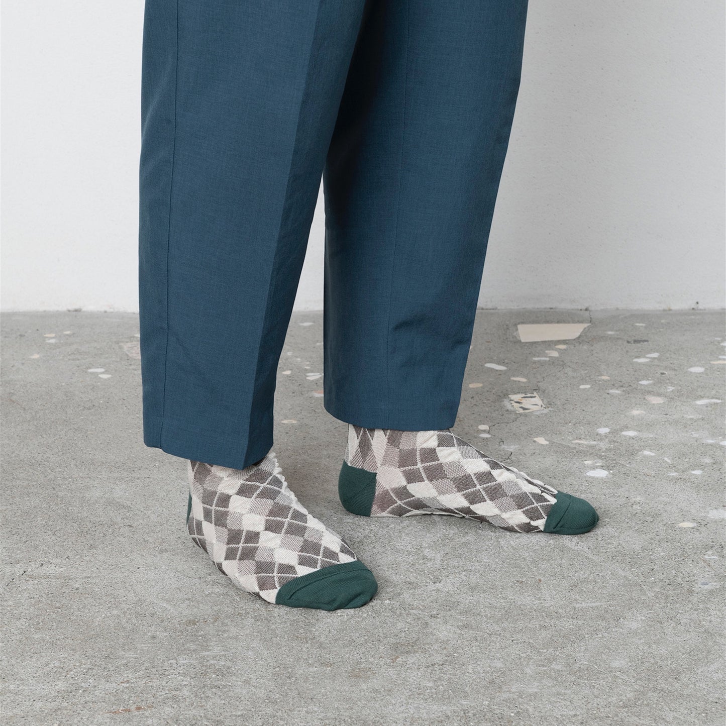 【TRICOTE】BUMPY ARGYLE SOCKS