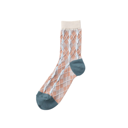 【TRICOTE】BUMPY ARGYLE SOCKS