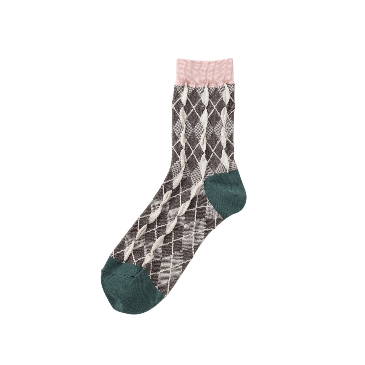 【TRICOTE】BUMPY ARGYLE SOCKS