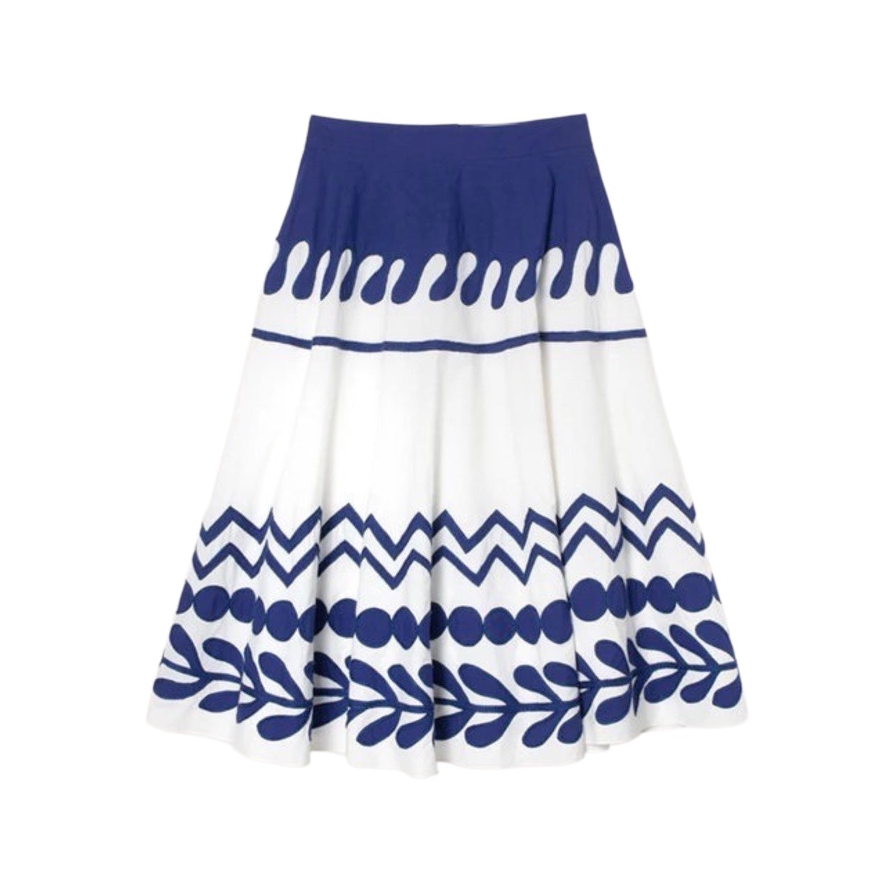 Mii Collection】screen printed hand embroidered skirt/45