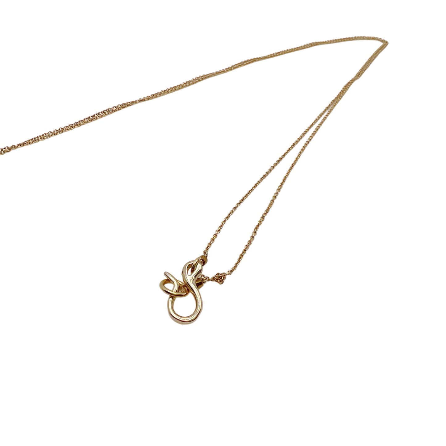 【Helena Rohner】large glass drop pendant with gold plated brass chain