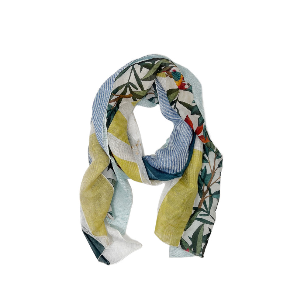 【Sayoko.M】stripe patchwork yellow