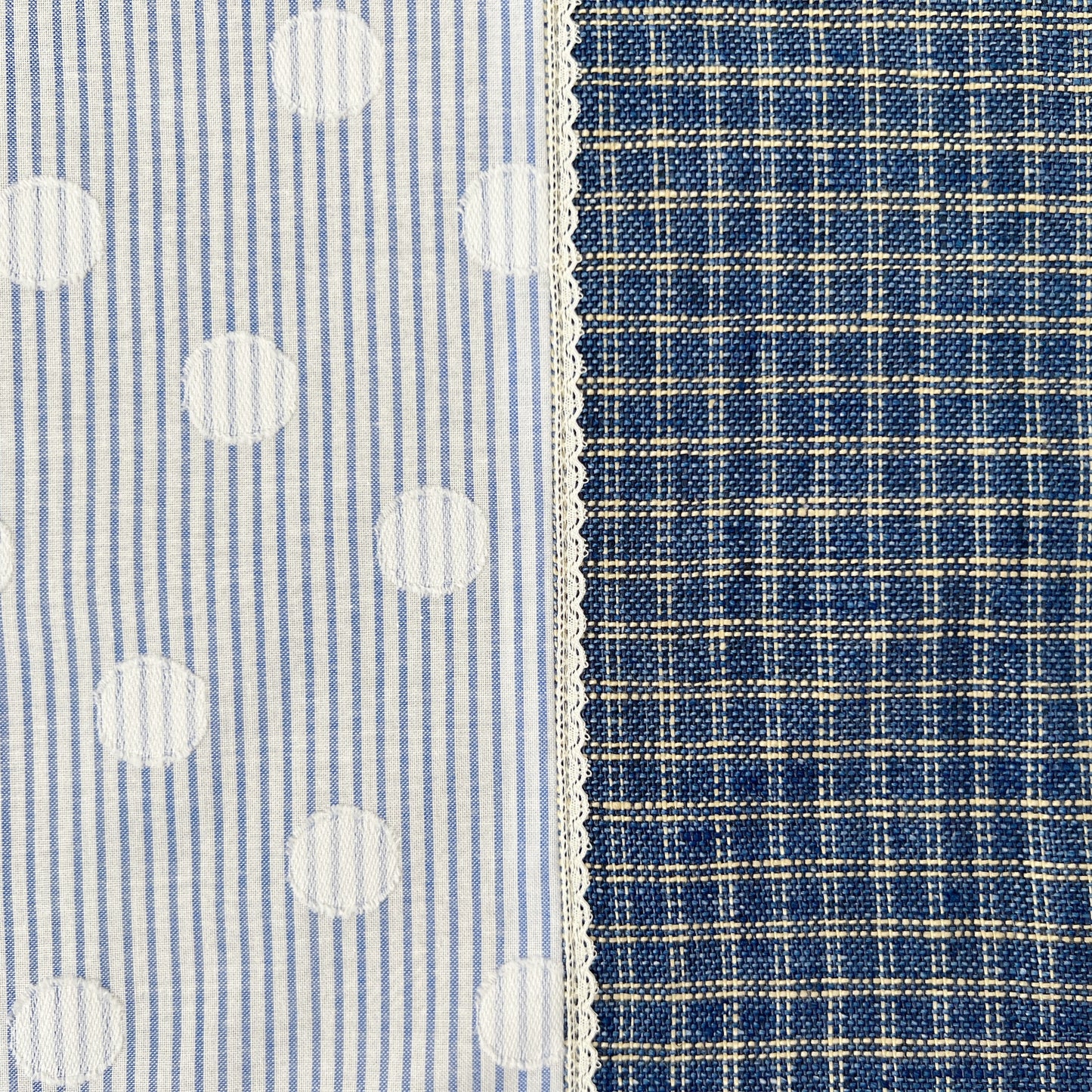【Sayoko.M】ランチョンマット dot Jacquard blue