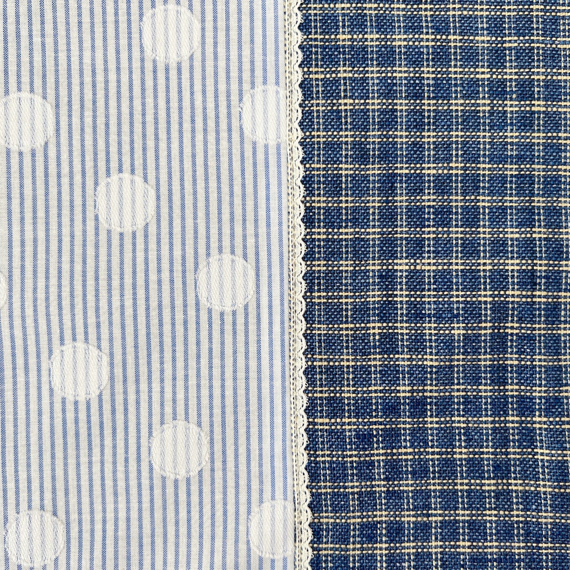 【Sayoko.M】ランチョンマット dot Jacquard blue