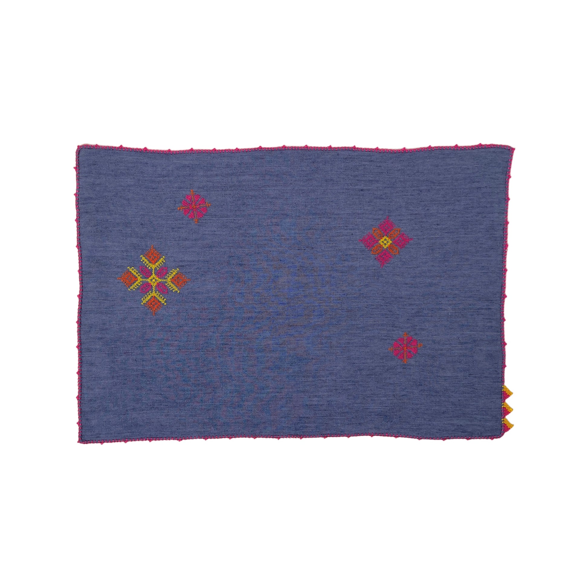 【Leo Atlante】刺繍ランチョンマット blue