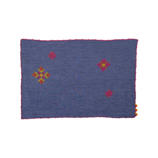 【Leo Atlante】刺繍ランチョンマット blue