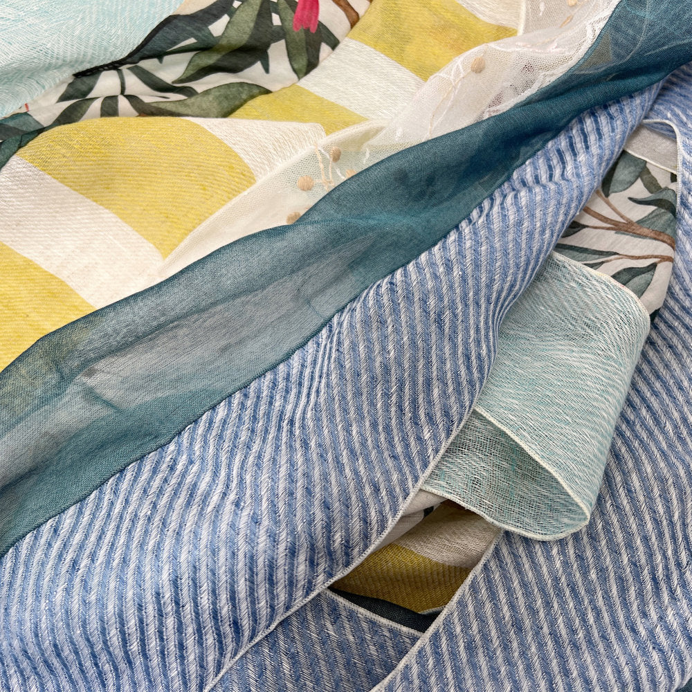 【Sayoko.M】stripe patchwork yellow