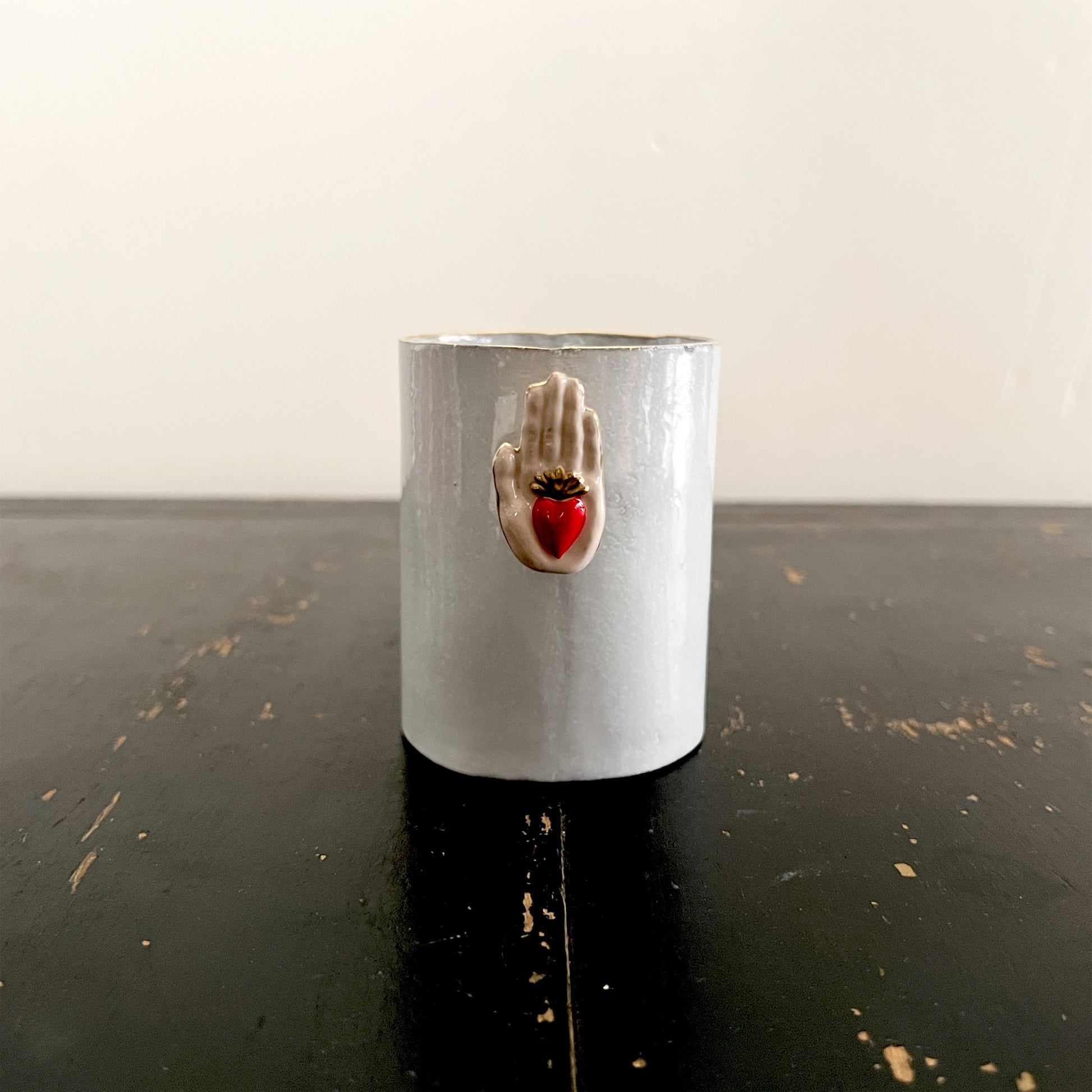 【Astier de Villatte】Heart on Hand Ring Cup