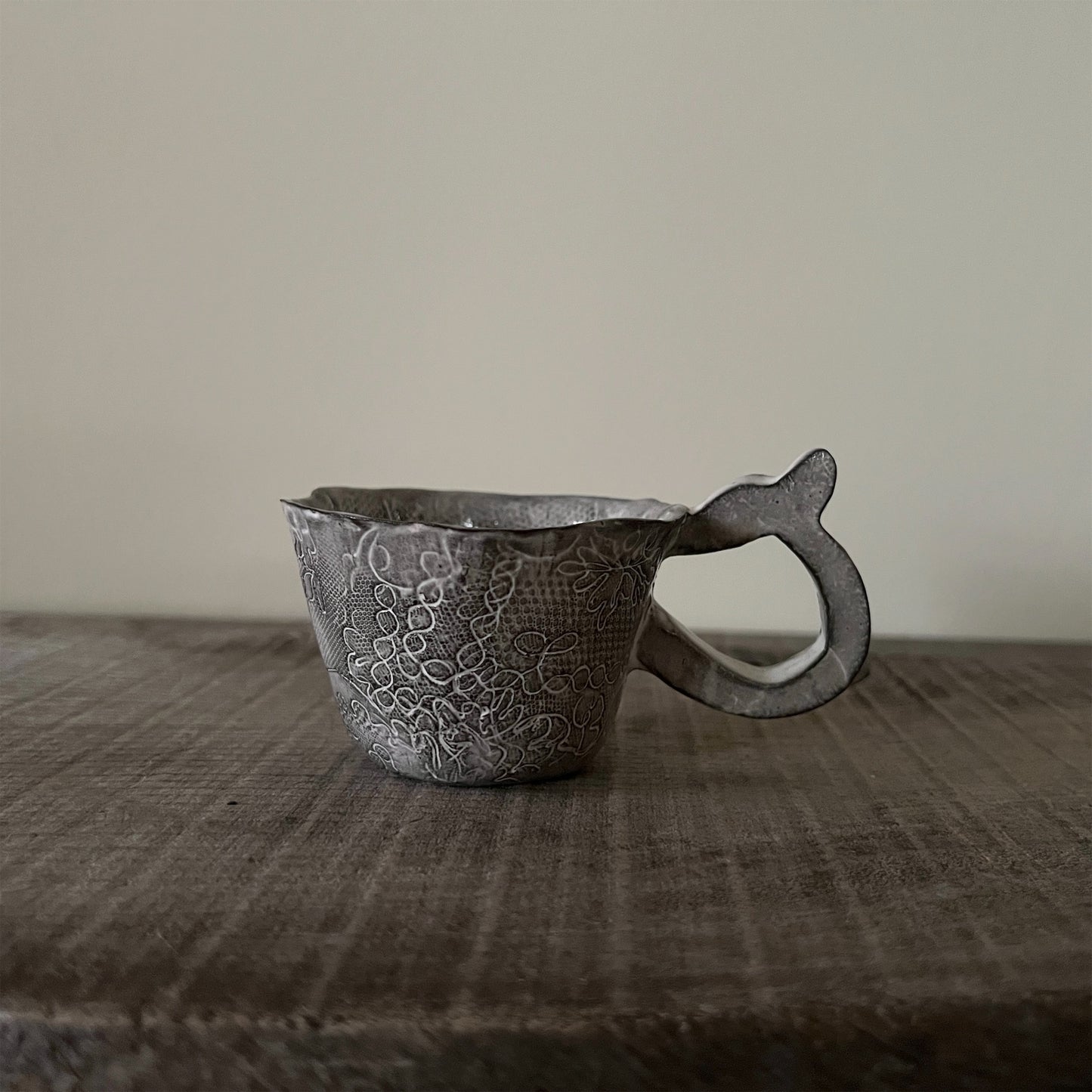 【 Valerie Casado】ティーカップ C-Tasse a The_Noir-1