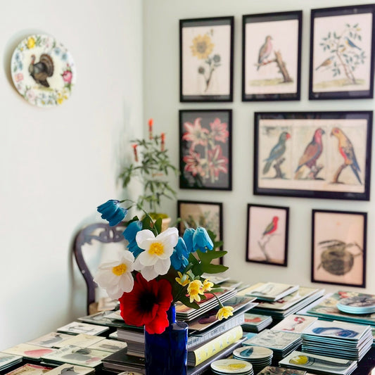 【JOHN DERIAN】デコパージュプレートEiffel Tower