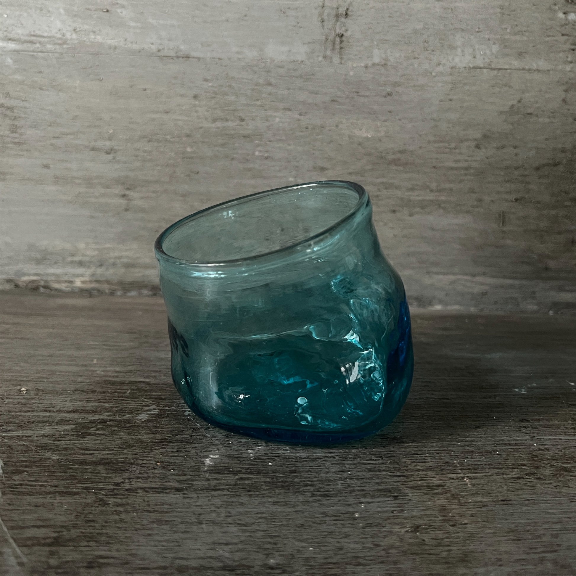 【La Soufflerie】グラス Rock Glass Turquoise