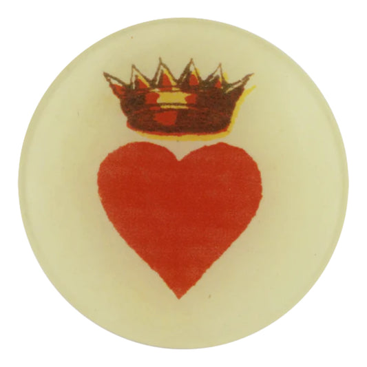 【JOHN DERIAN】デコパージュプレート Crowned Heart_4R