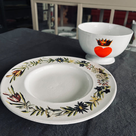 【Astier de Villatte】Heart with Crown ボウル