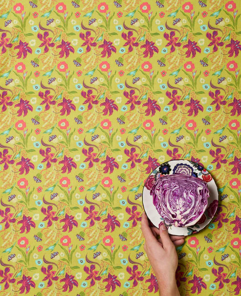 【Les Touristes】TABLE CLOTH L_iris gold