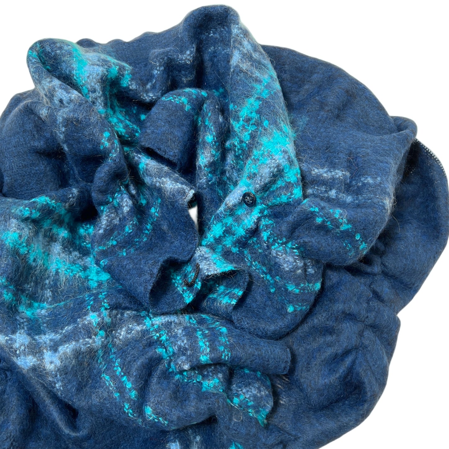 【Sayoko.M】cape shirring S03 navy