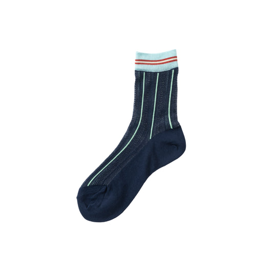 【TRICOTE】STRIPE SHEER MESH SOCKS