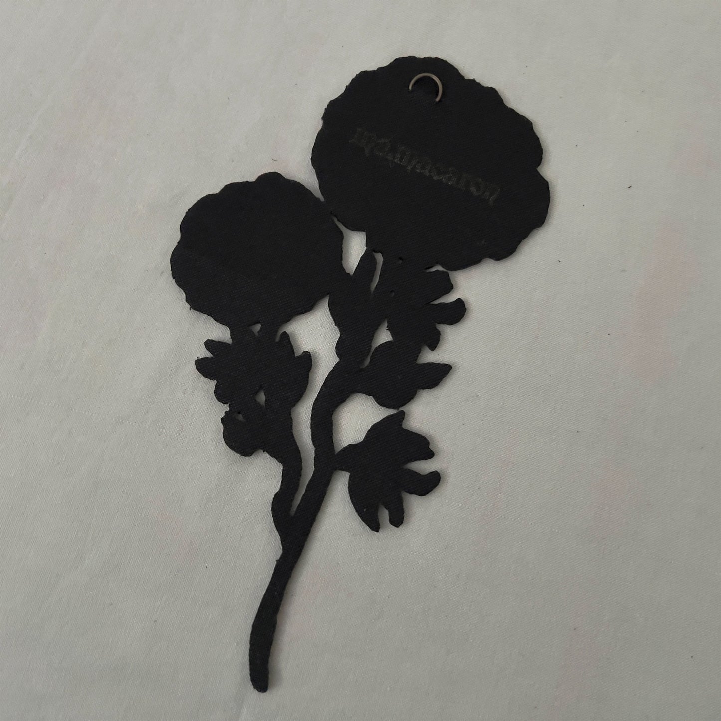 【ma.macaron】えんじと青い花