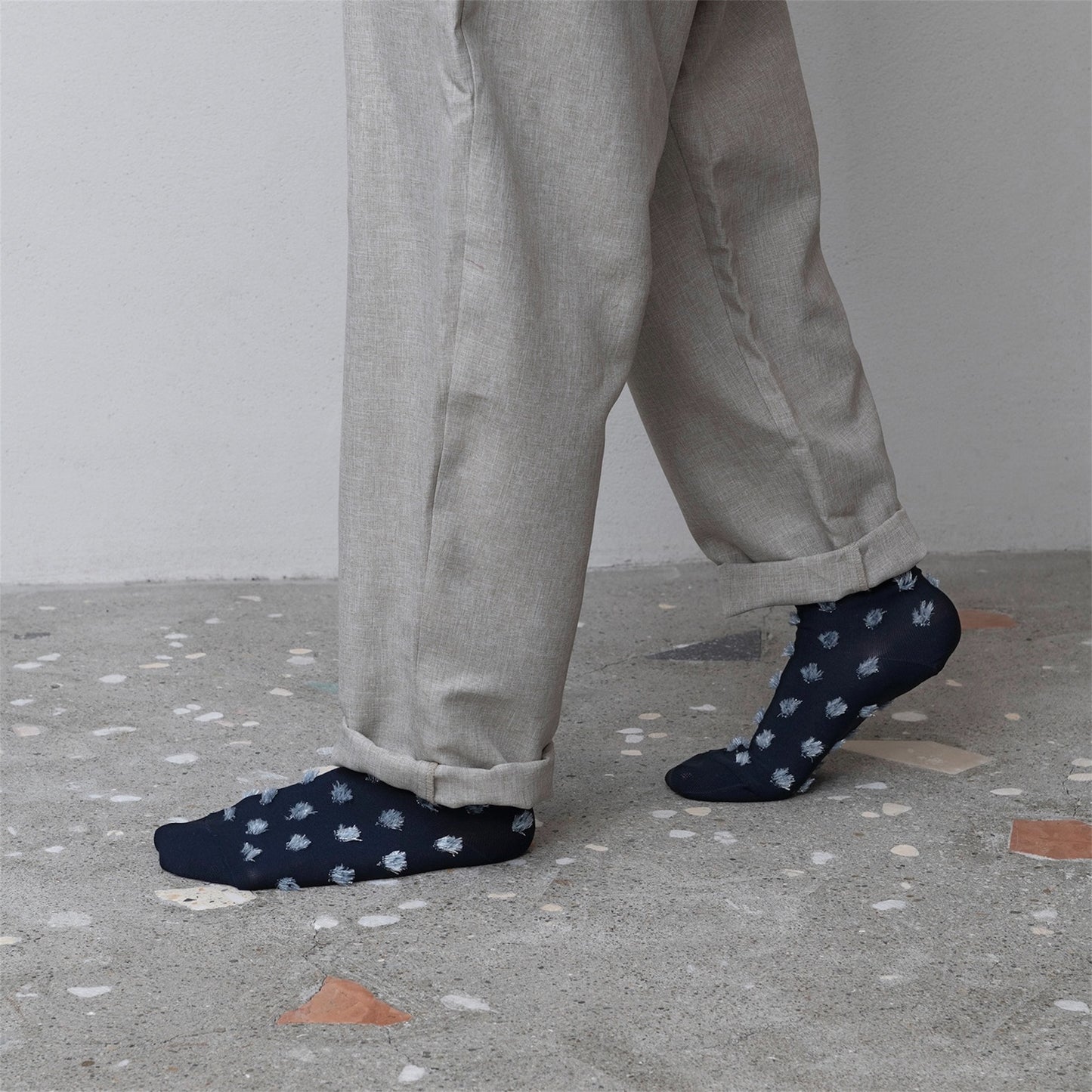 【TRICOTE】DOT FUR SOCKS