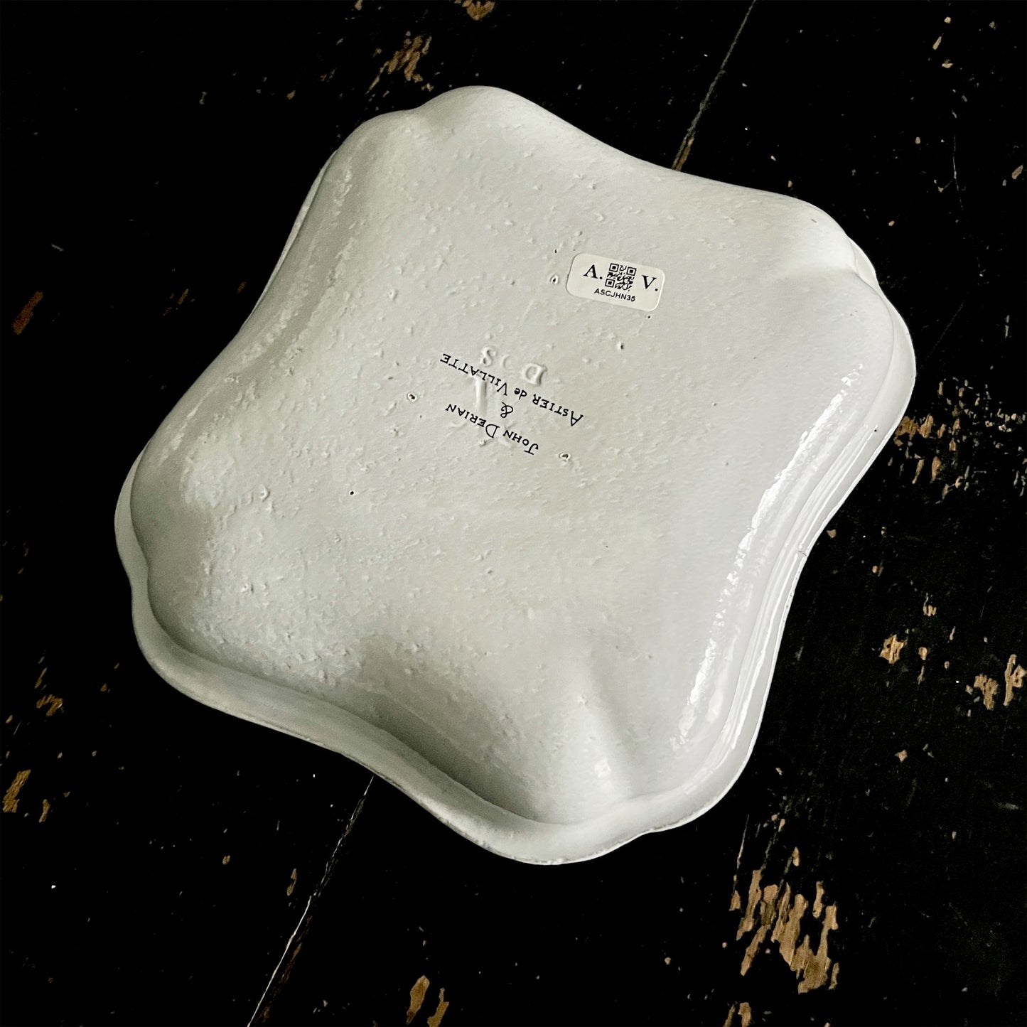 【Astier de Villatte】Green Bottle Soup Plate