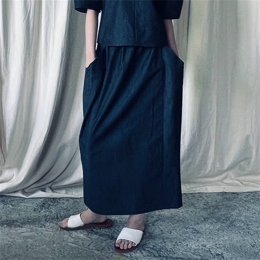 【ohta】denim skirt sk-30D