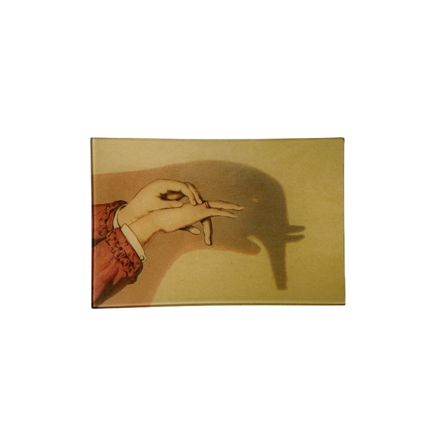 【JOHN DERIAN】デコパージュプレート ELEPHANT SHADOW PUPPET