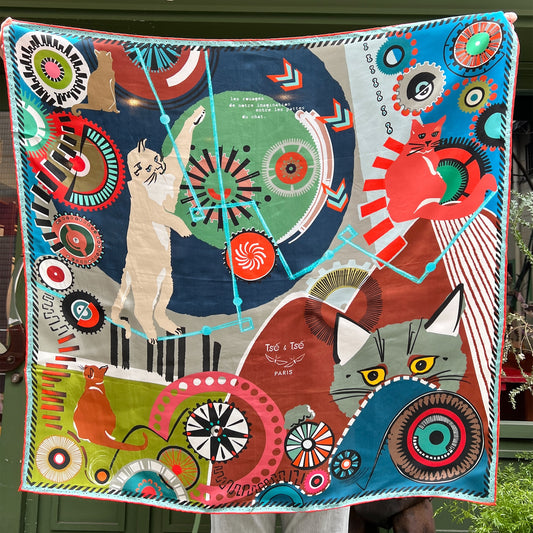 【Tse & Tse associees】スカーフ foulard Quantique d’Automne