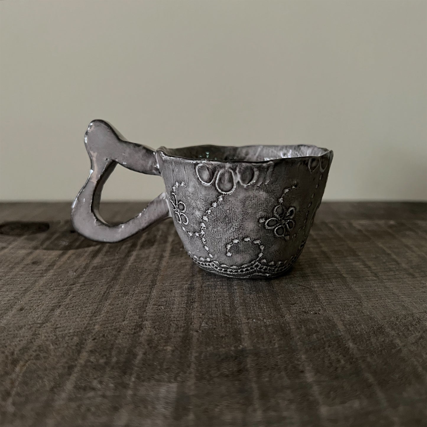 【 Valerie Casado】ティーカップ C-Tasse a The_Noir-5