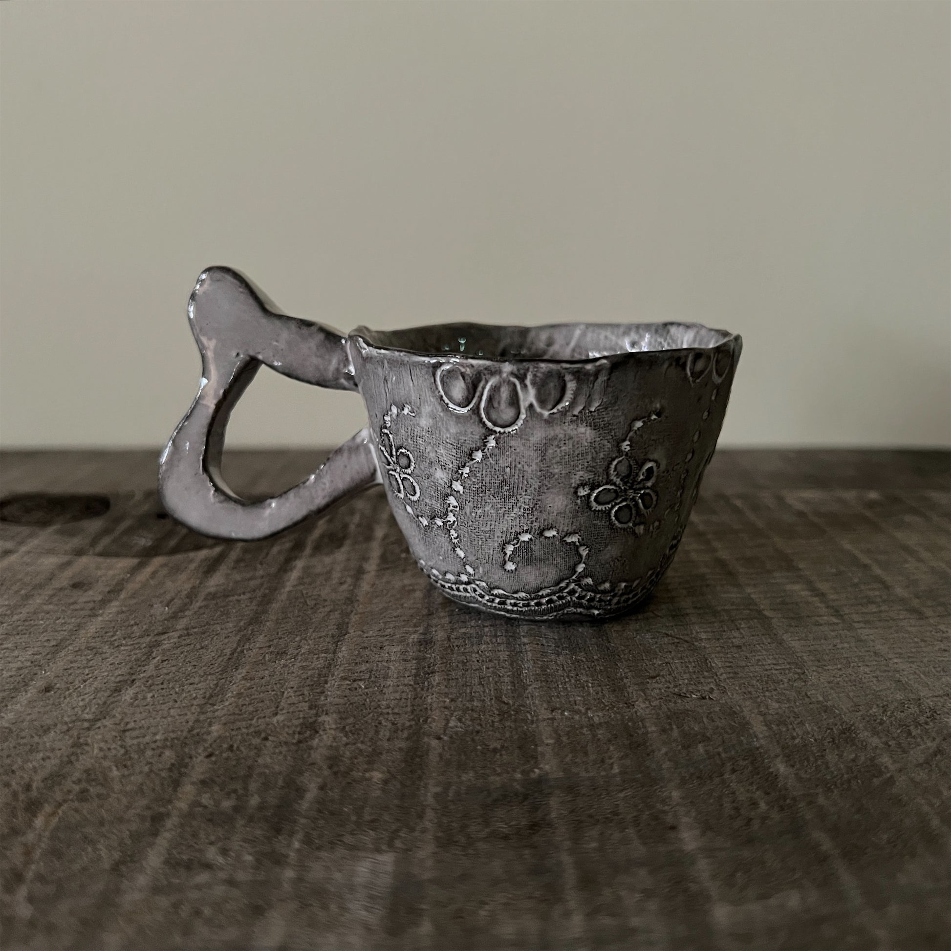 【 Valerie Casado】ティーカップ C-Tasse a The_Noir-5