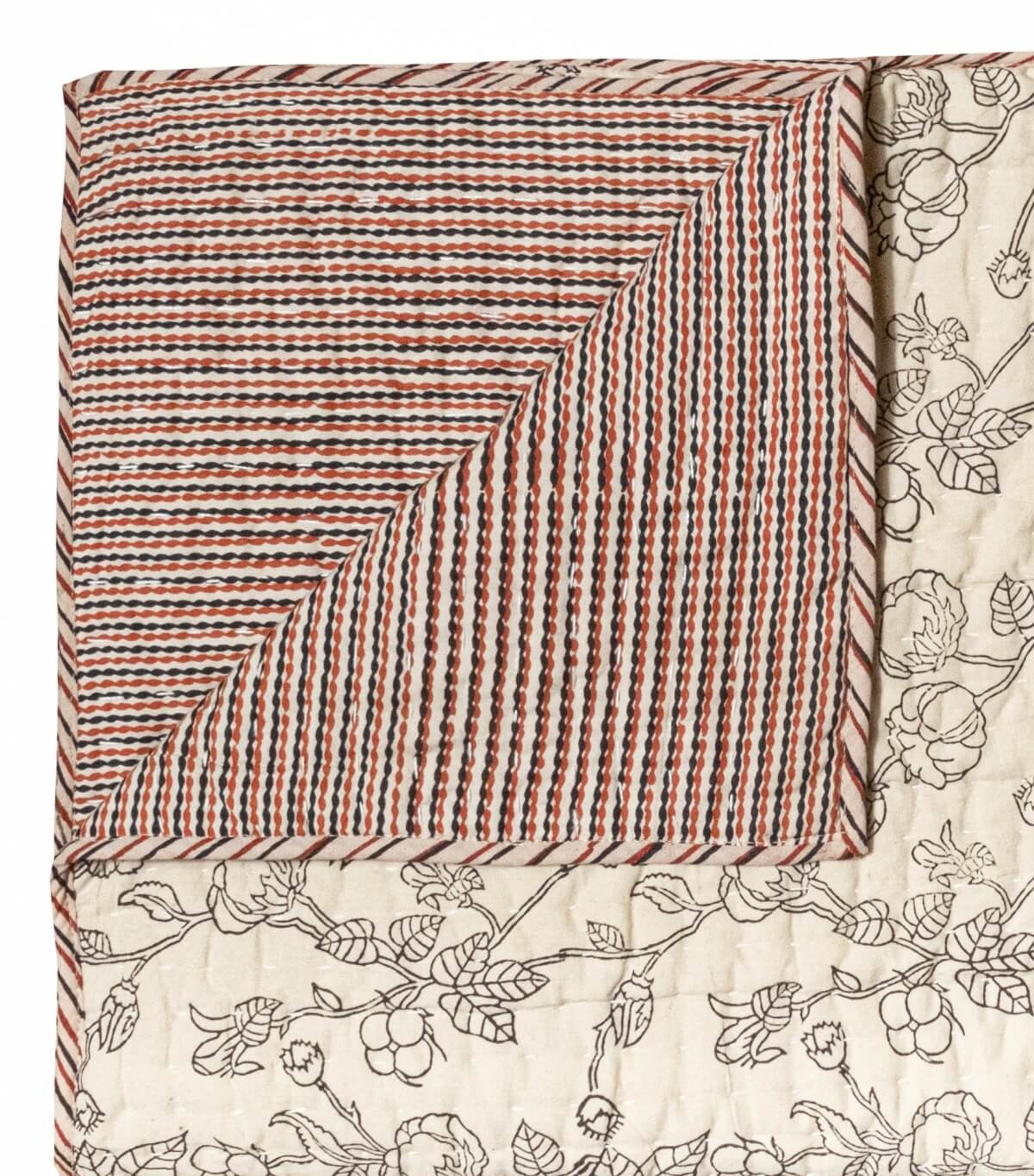 【JAMINI】INDIAN QUILT BAGRA beige