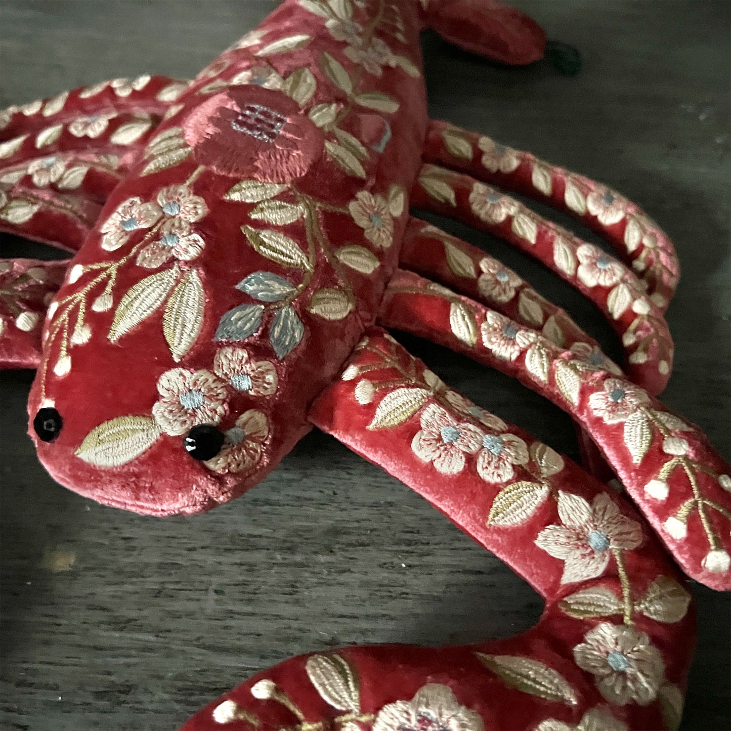 【Anke Drechsel】シルクベルベット Lobster_Watermelon