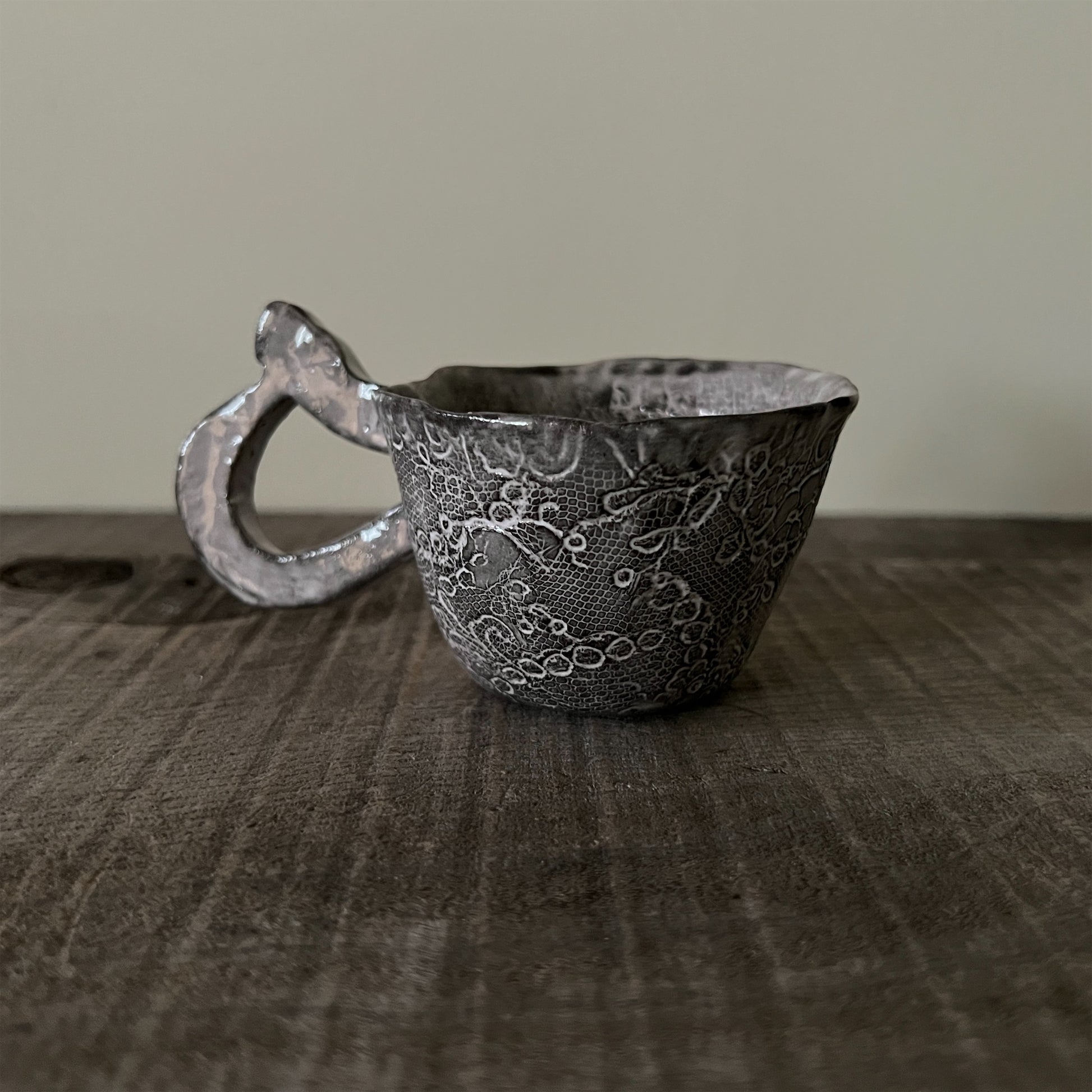 【 Valerie Casado】ティーカップ C-Tasse a The_Noir-6