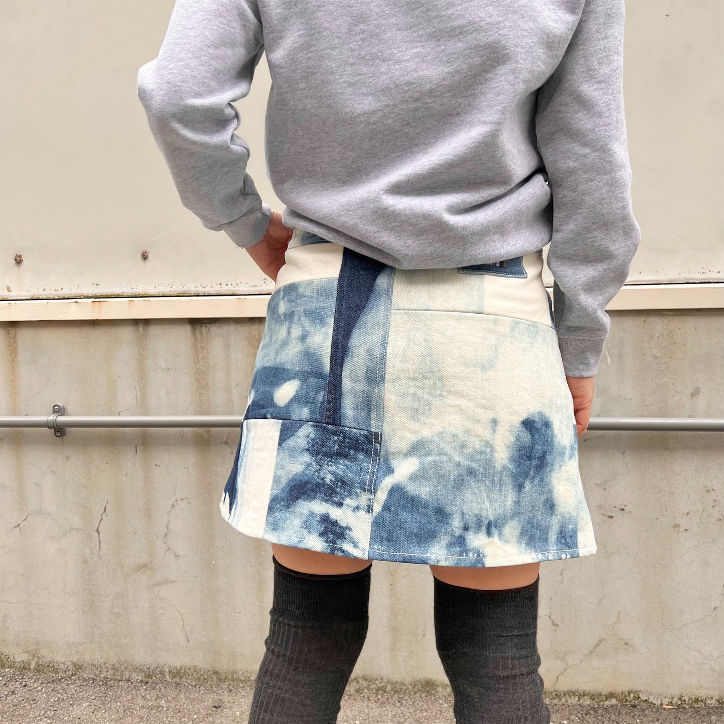【LA FETICHE】デニムスカート THELMA_BLEACHED DENIM