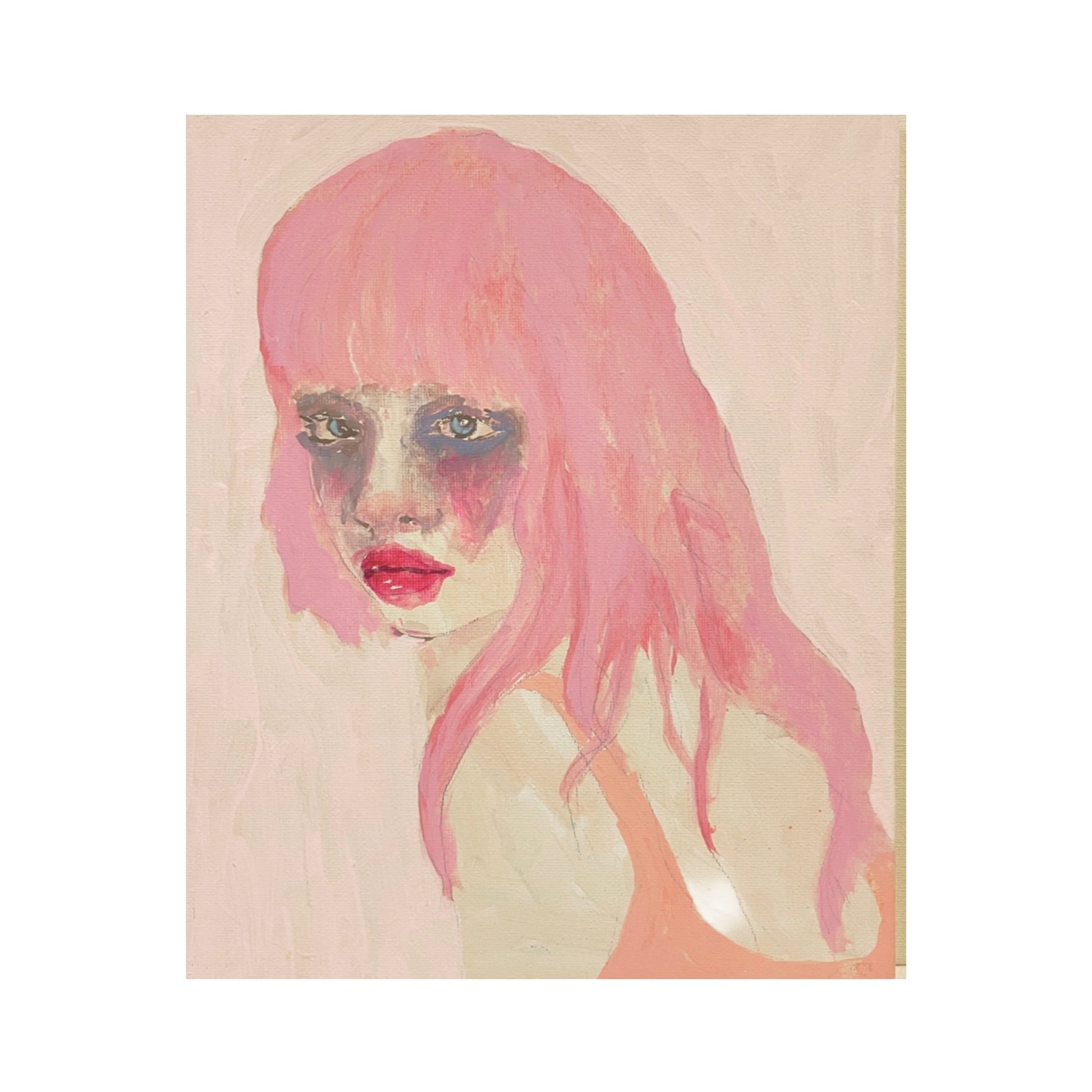 【益山 航士】girl with pink hair