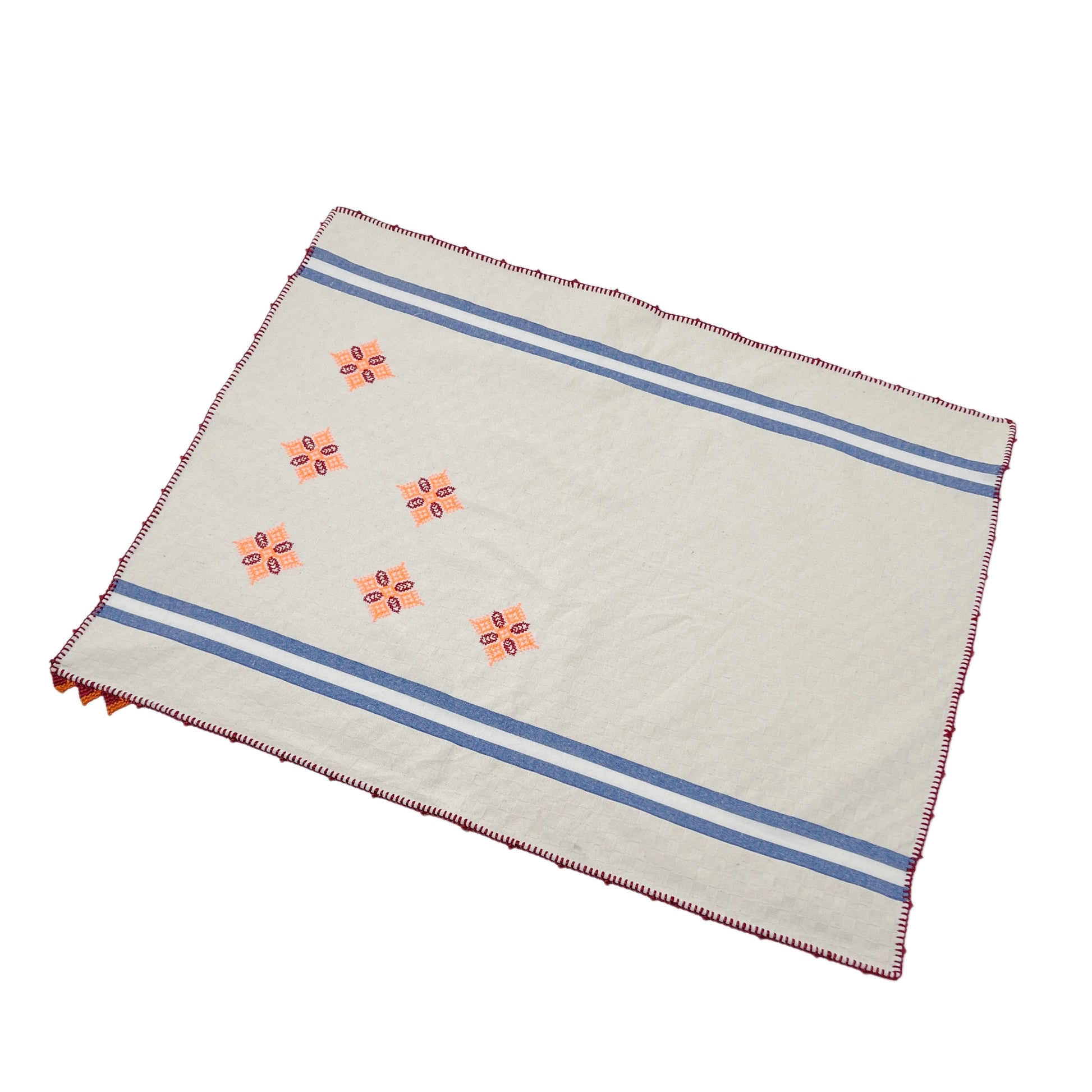 【Leo Atlante】刺繍クロス blue