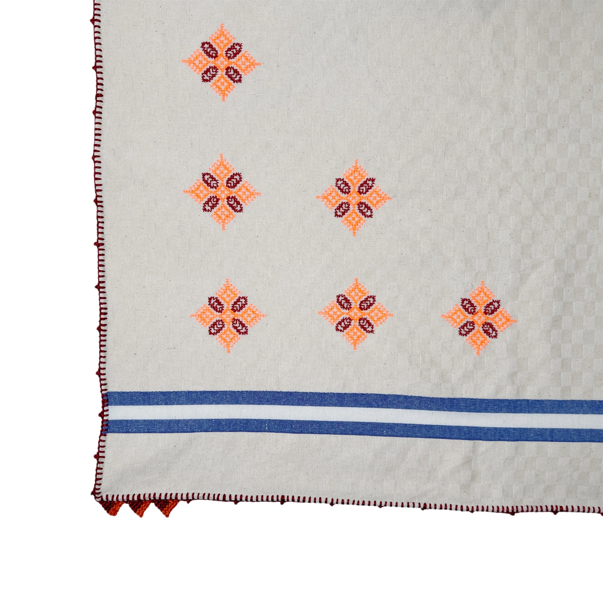 【Leo Atlante】刺繍クロス blue