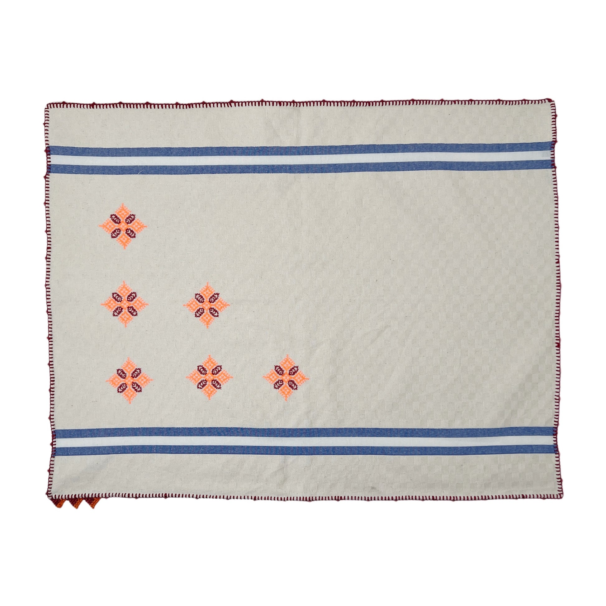 【Leo Atlante】刺繍クロス blue