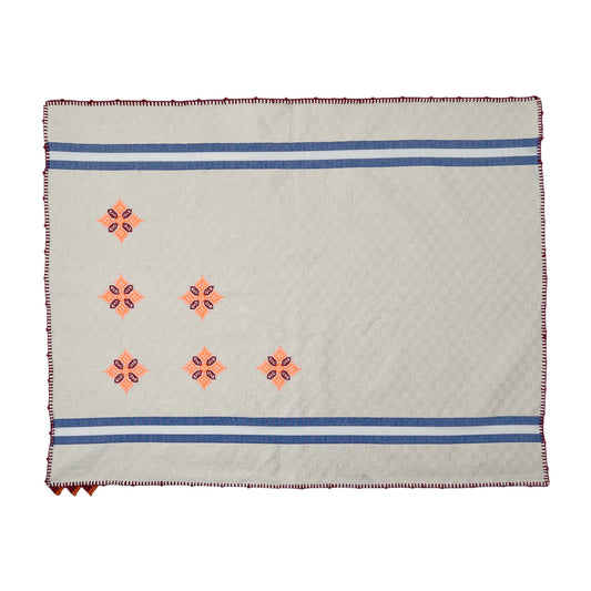 【Leo Atlante】刺繍クロス blue