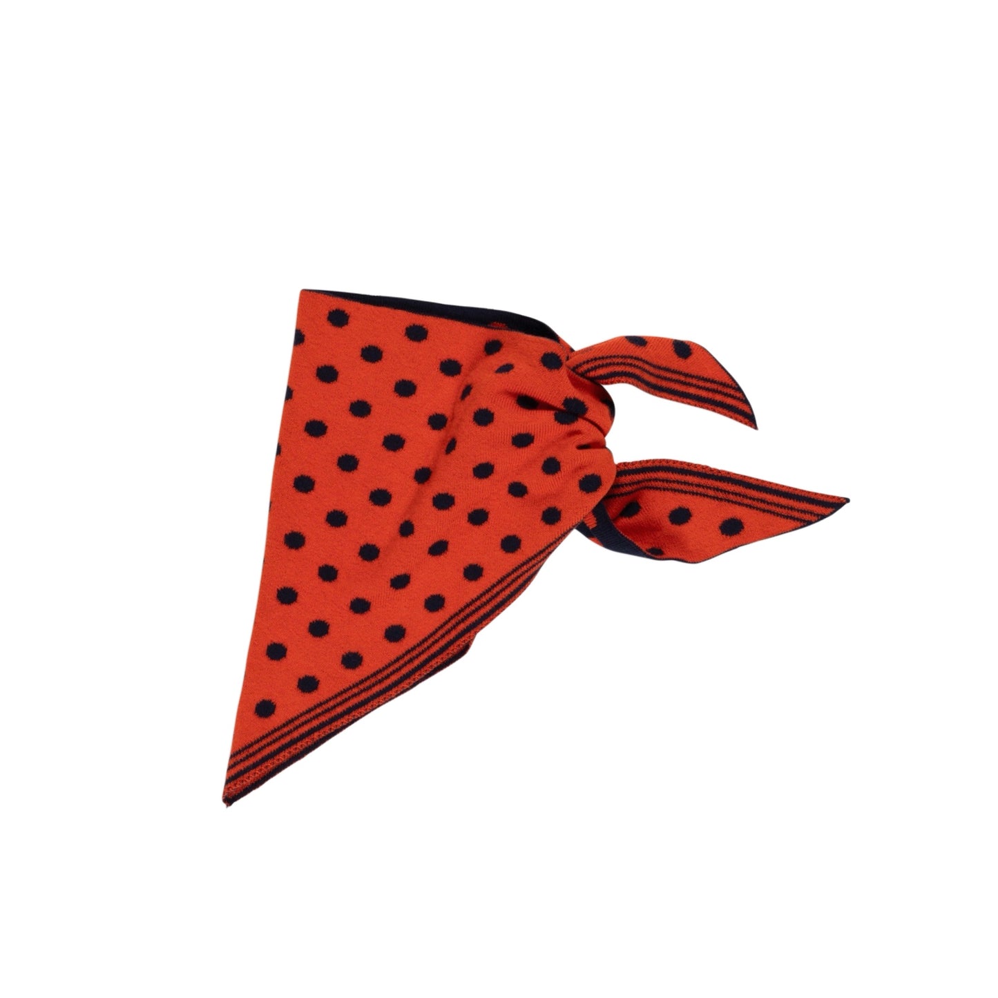 【LA FETICHE】Reversible Polka Dot Foulard / navy,red