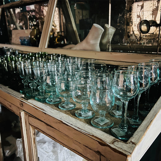 【La Soufflerie】グラス Eau de Vie Vert Fume