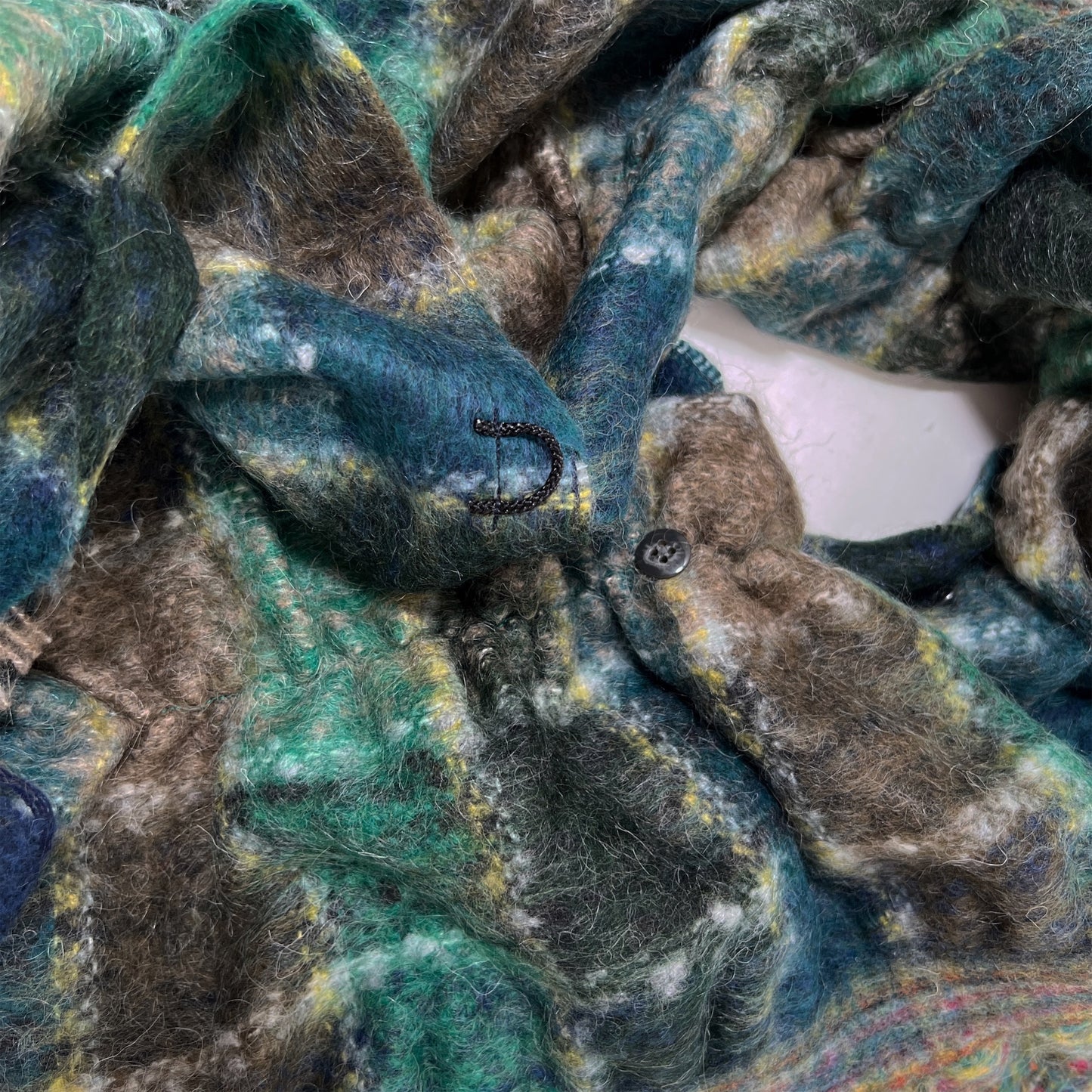 【Sayoko.M】cape shirring S01 green