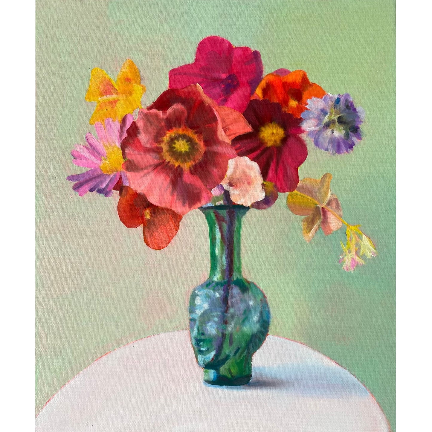 【都築まゆ美】Flowers with vase 9