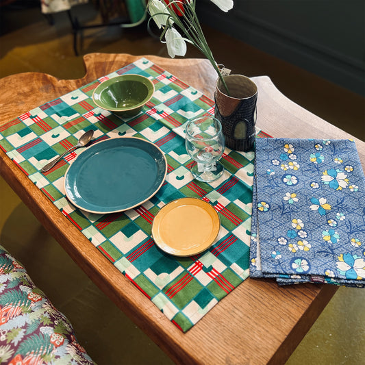 【Les Touristes】トーション KOBE BLUE マルト・デムラン セレクト