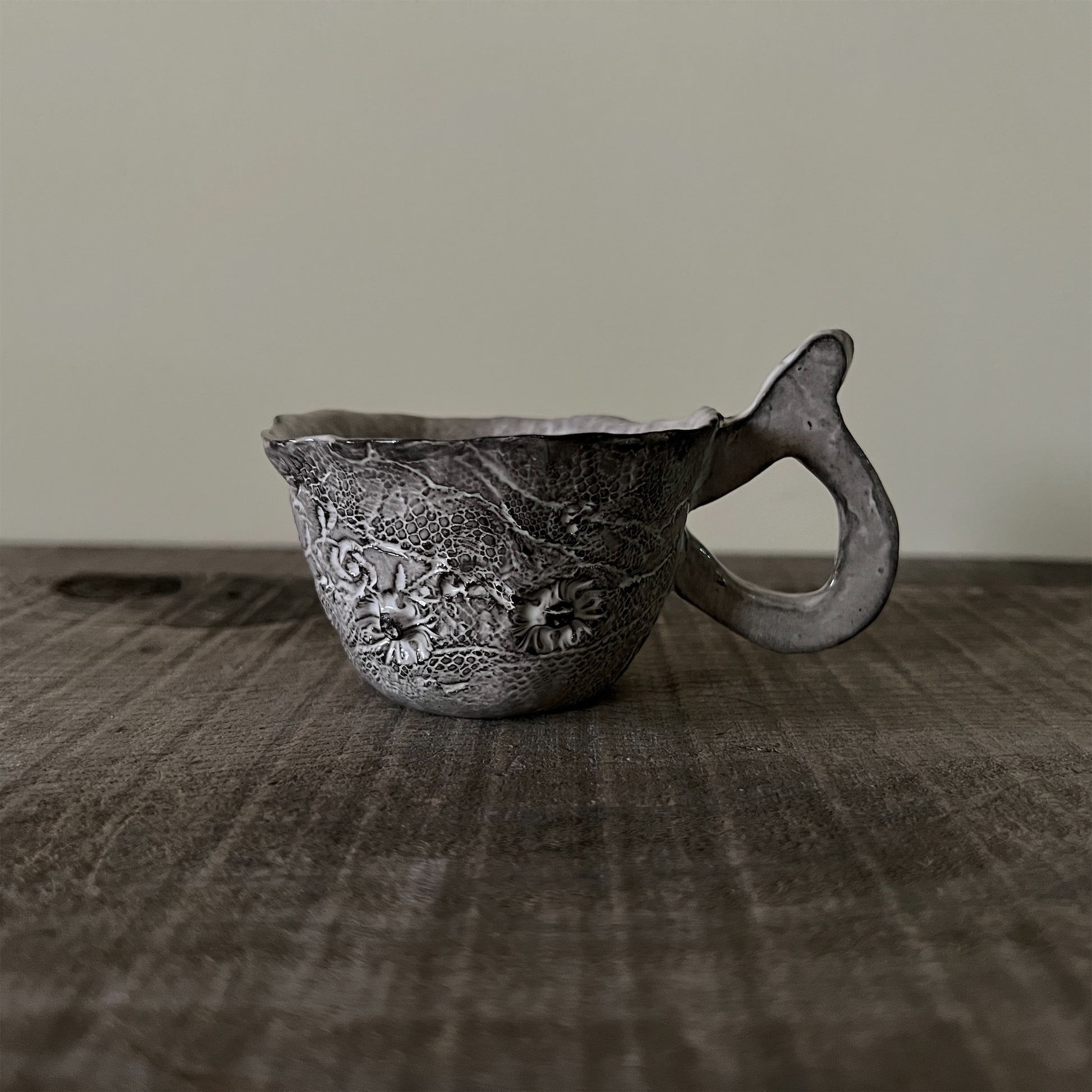 【 Valerie Casado】ティーカップ C-Tasse a The_Noir-7