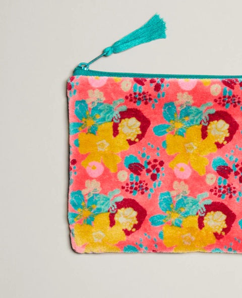 【Les Touristes】MEDIUM FLAT ZIP PURSE_mackintosh coral