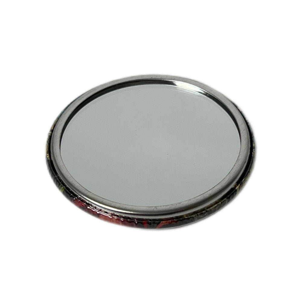 【JOHN DERIAN】ポケットミラー Red Accent Mirror Button